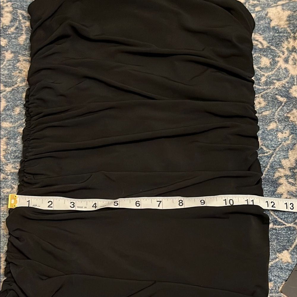 Lulus Total Appeal Black Ruched One Shoulder Bodycon Dress Contemporary Event - Picture 13 of 15